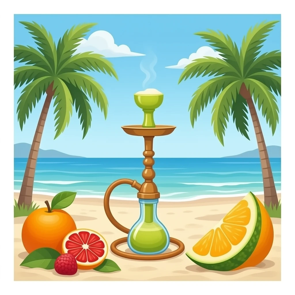Make it a natural fruit shisha on Hollywood beach fl emoji