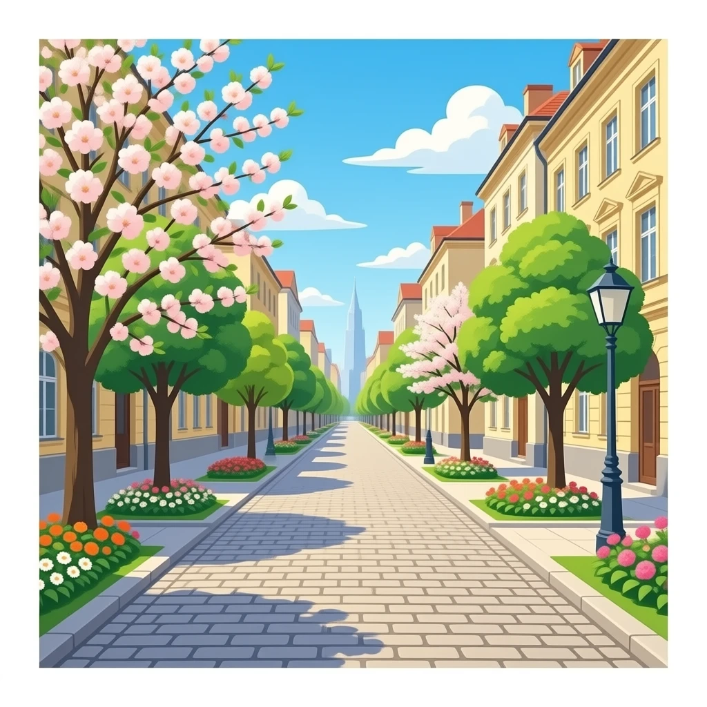 Springtime Arbat emoji
