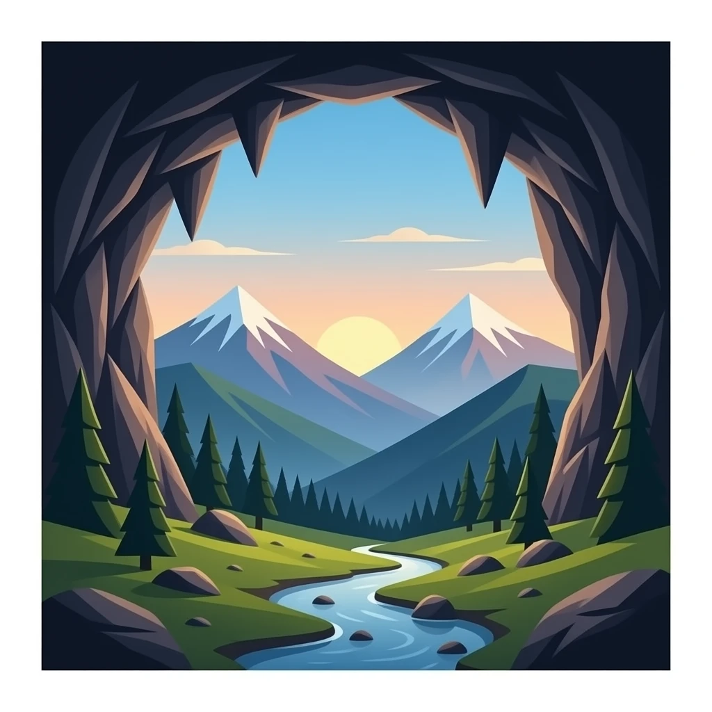Mountain cavern emoji