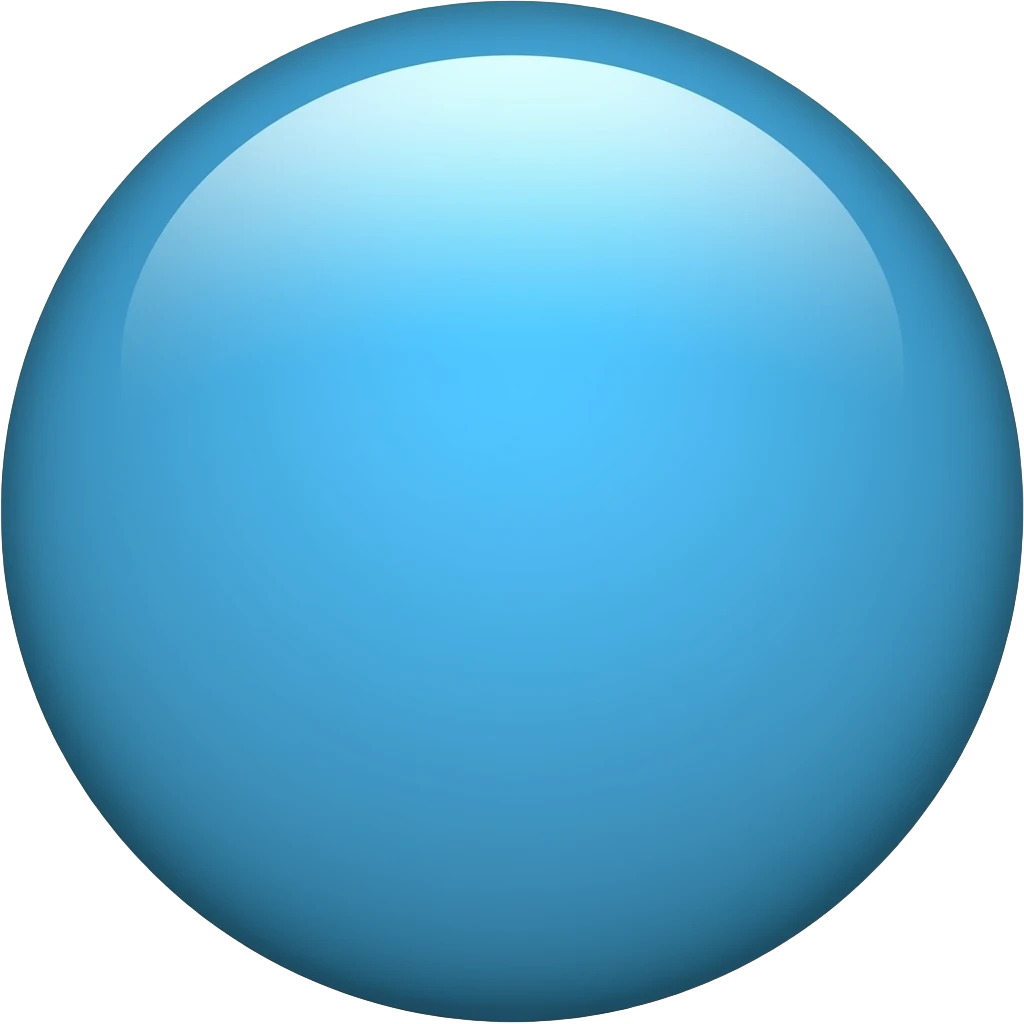 Blue circle emoji