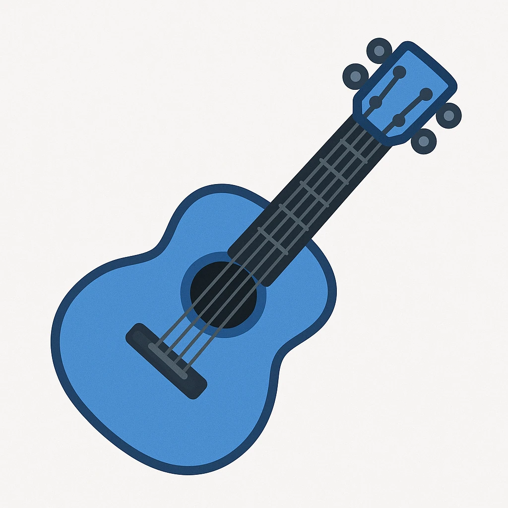 blue guitar emoji emoji