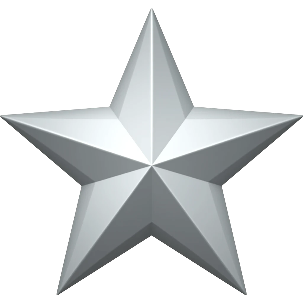 Silver star emoji