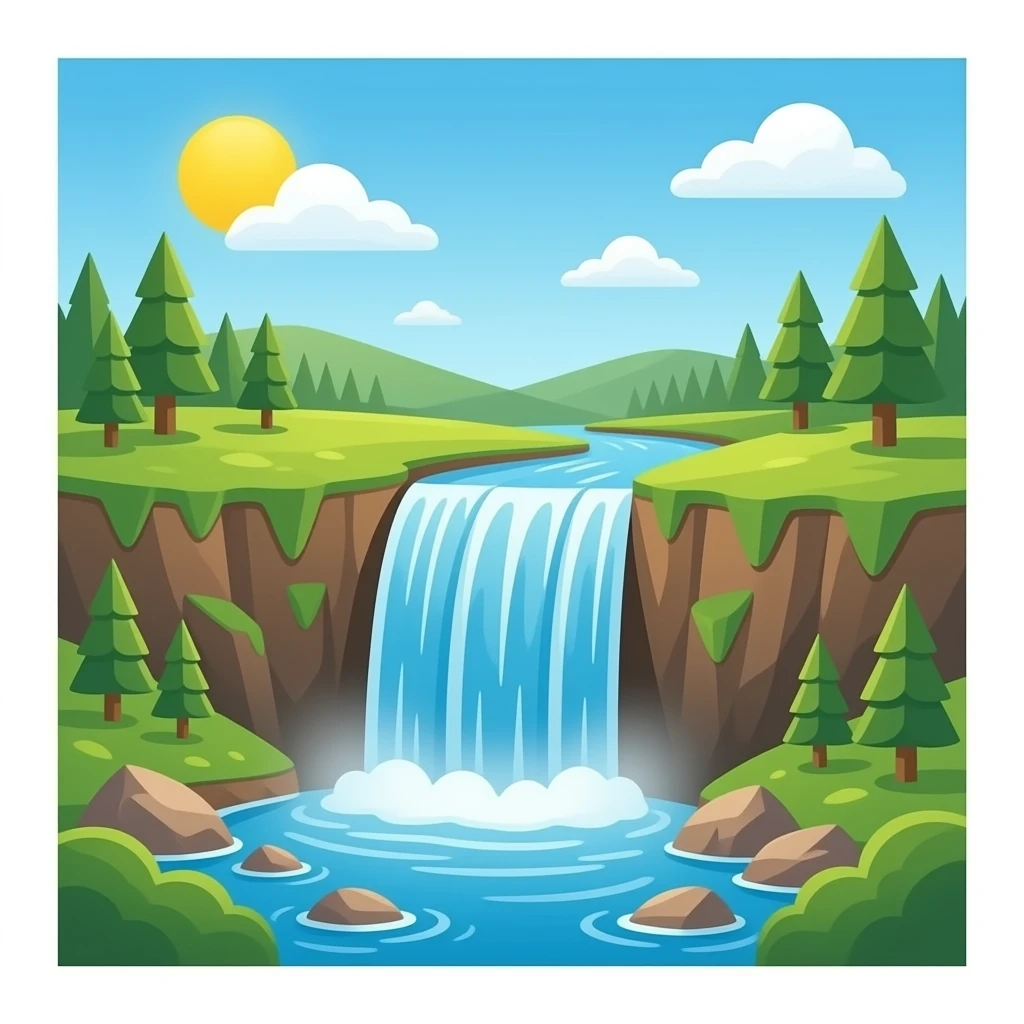 waterfall emoji