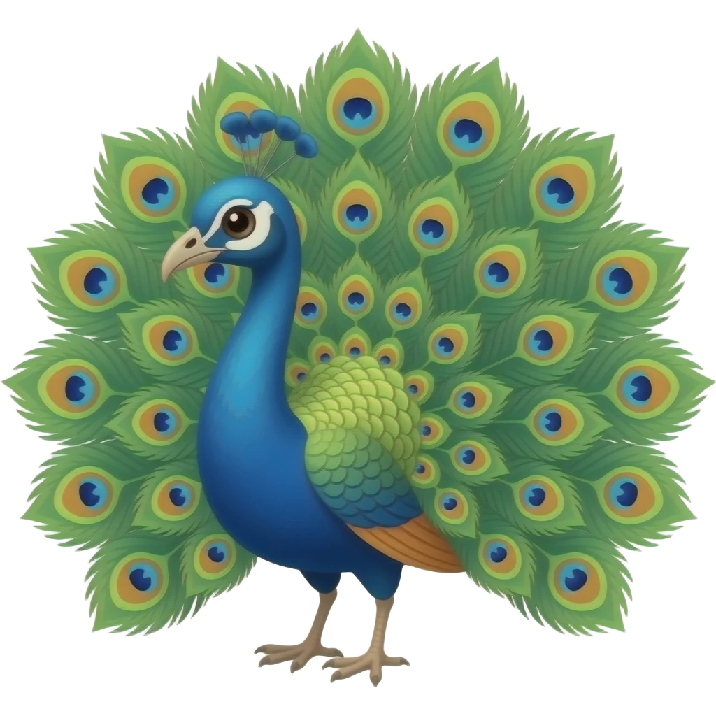 Peacock emoji