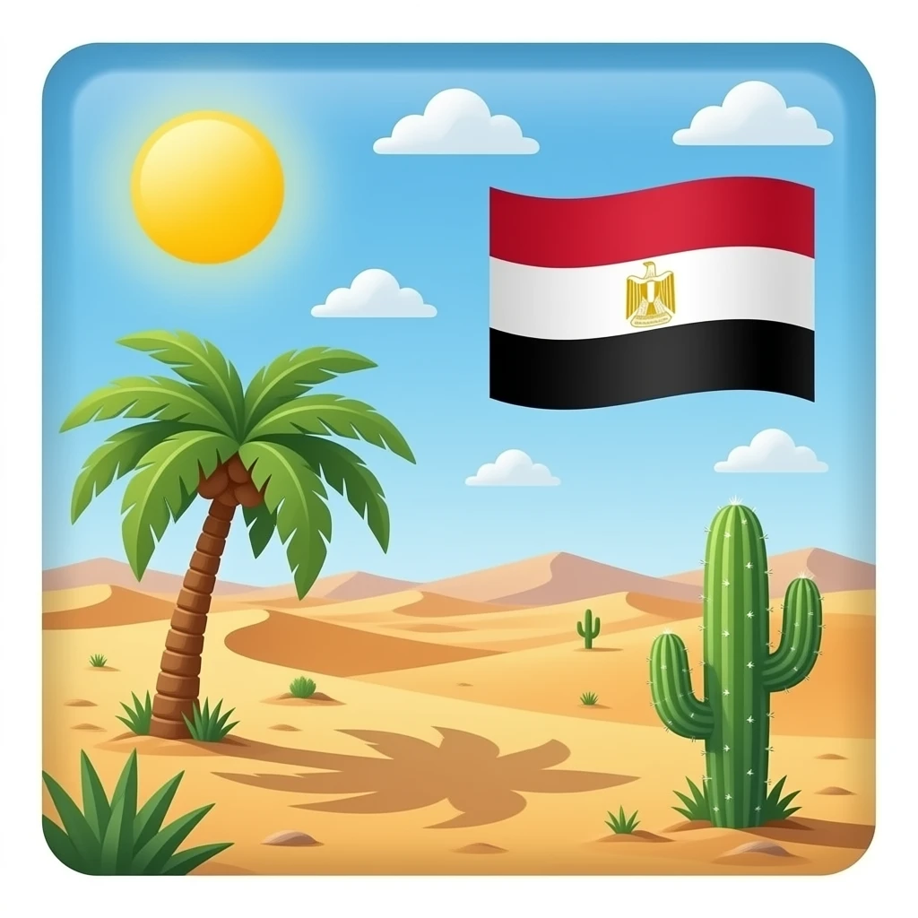 🏜️🌴🌵🇪🇬 emoji