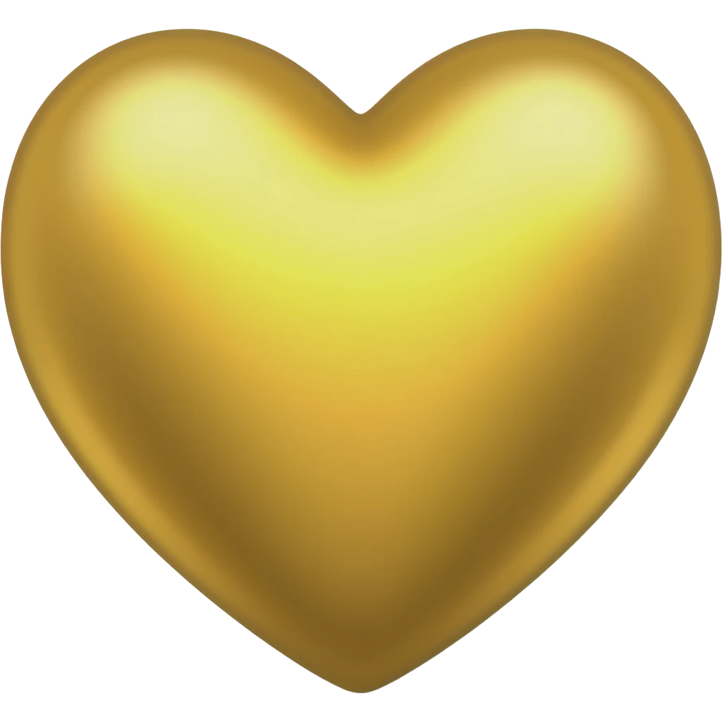 Animated Gold Heart emoji