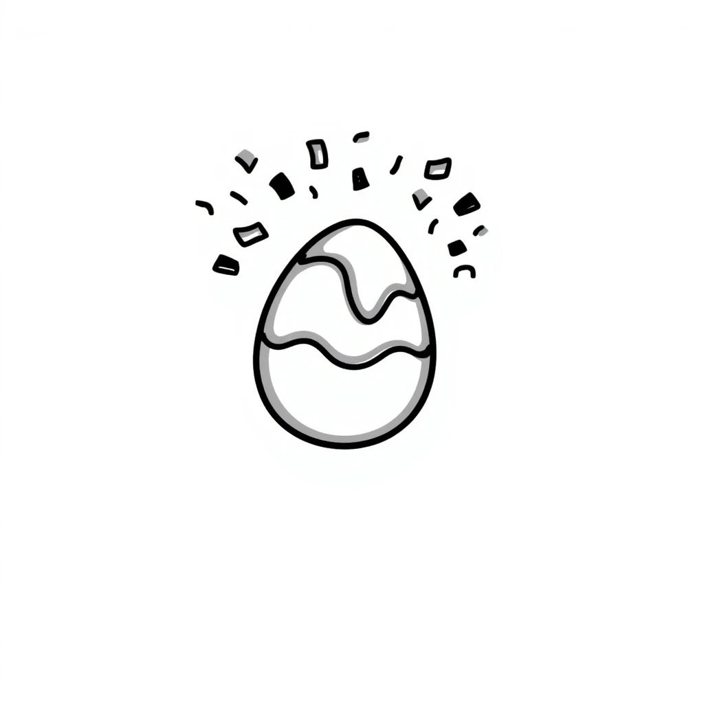 Confetti egg emoji