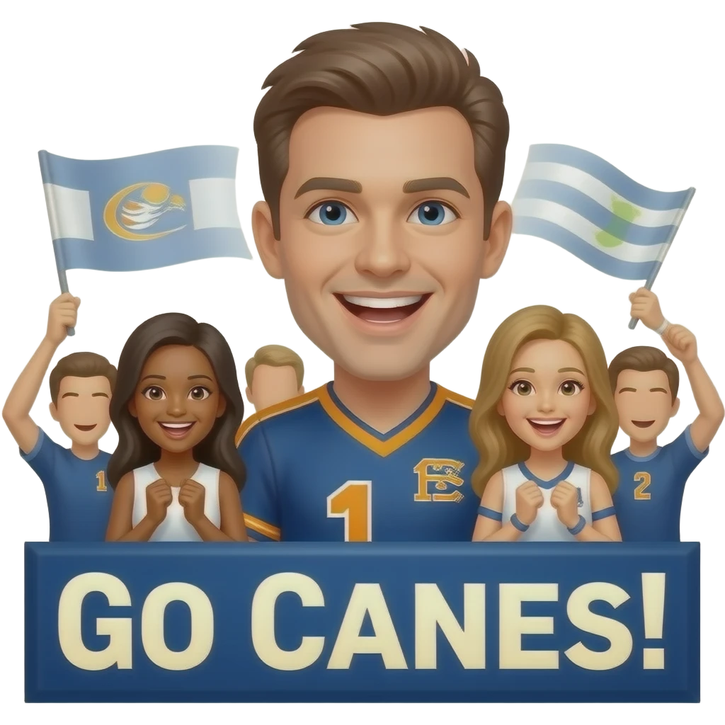 Go canes go emoji