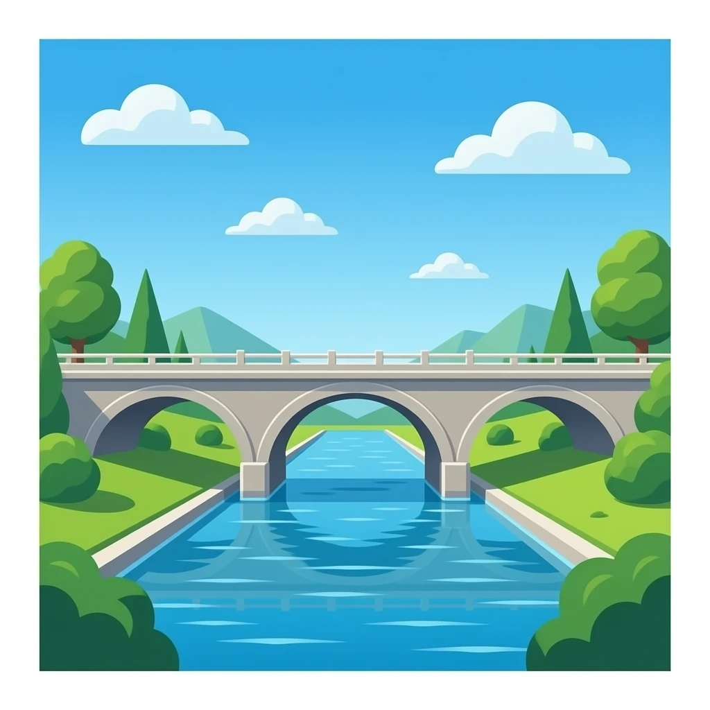 a concrete bridge emoji