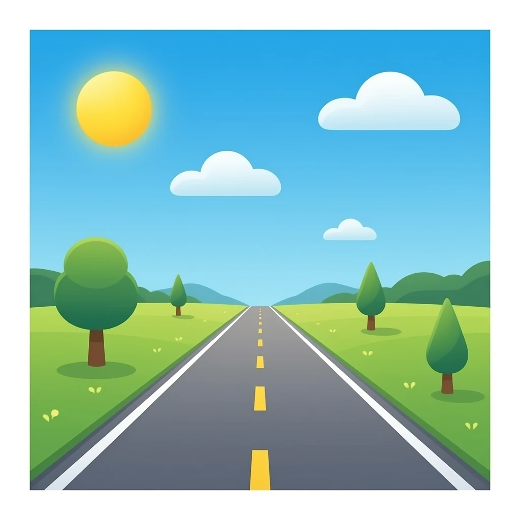 long road emoji