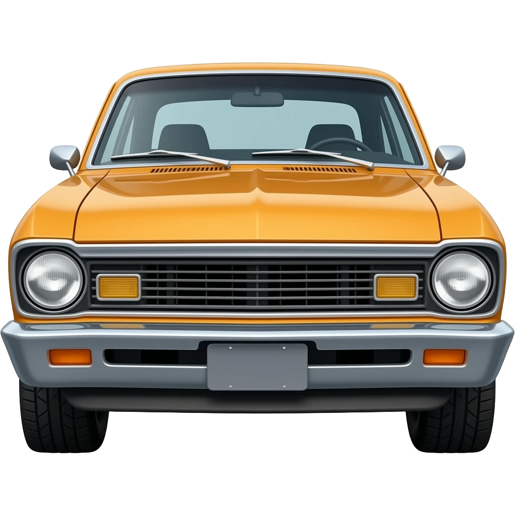 CHEVY II NOVA WITH MONSTER emoji