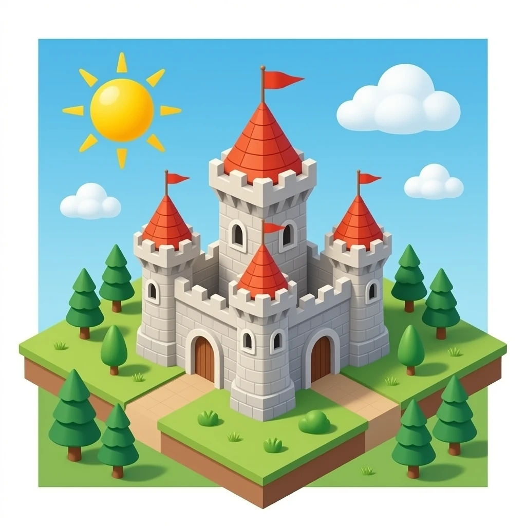 medieval outpost, top down emoji