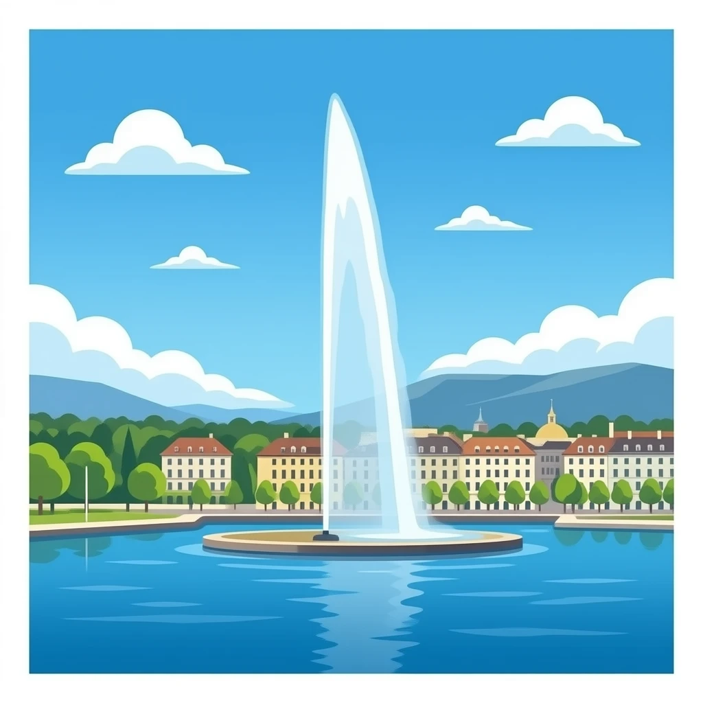 Jet d'Eau geneve emoji