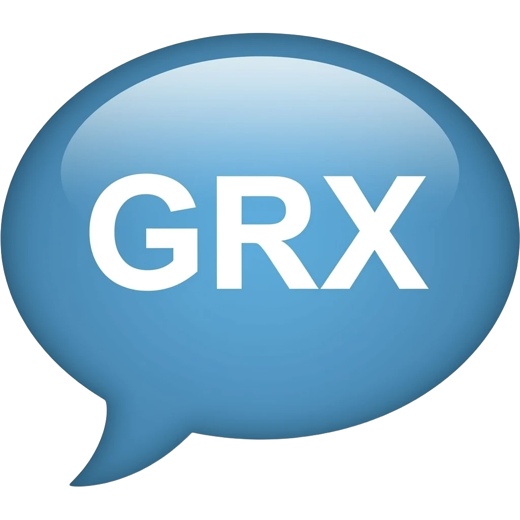 GR8" text bubble emoji