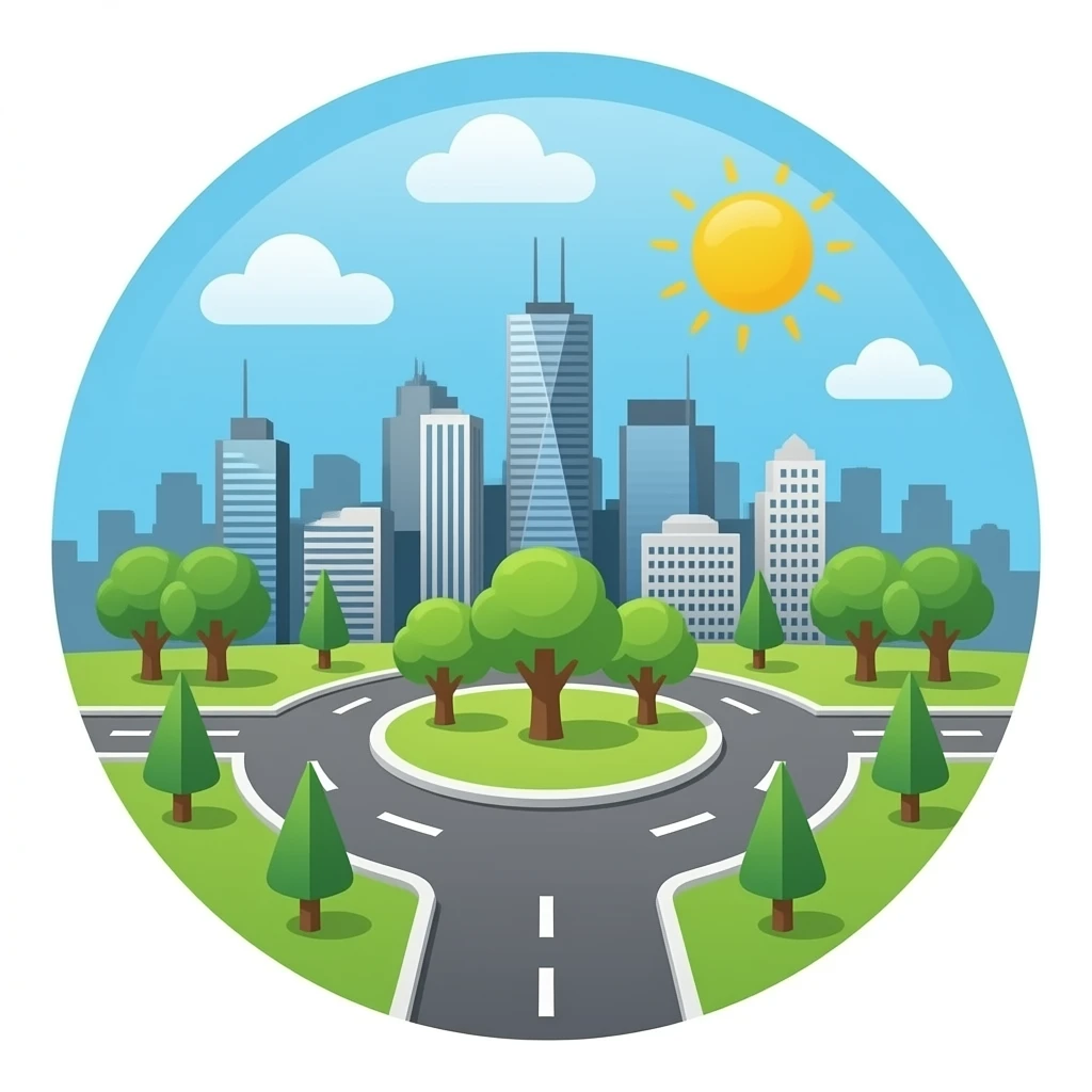 a roundabout emoji