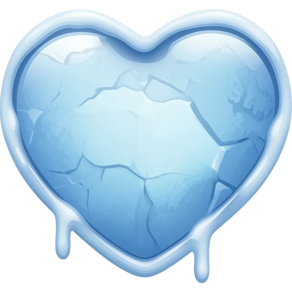 frozen heart emoji