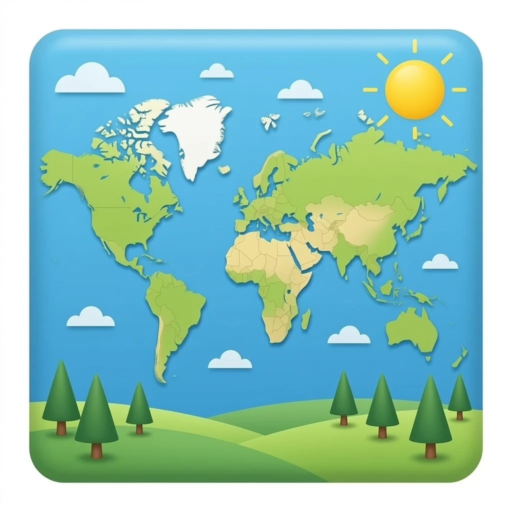 mapa emoji