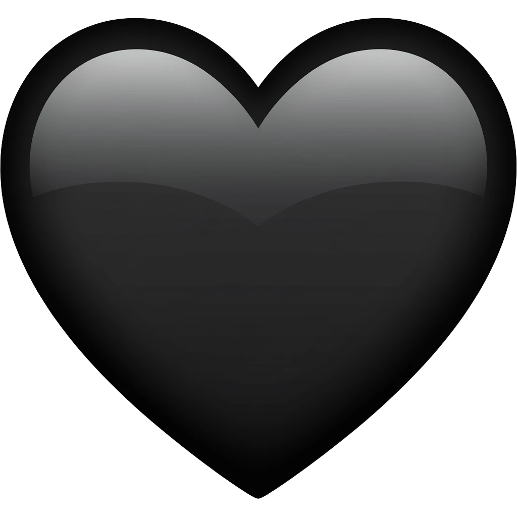𝖡𝗅𝖺𝖼𝗄 𝗁𝖾𝖺𝗋𝗍 emoji