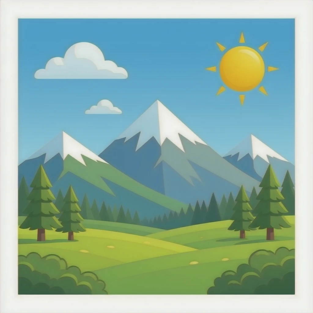 Mountain emoji