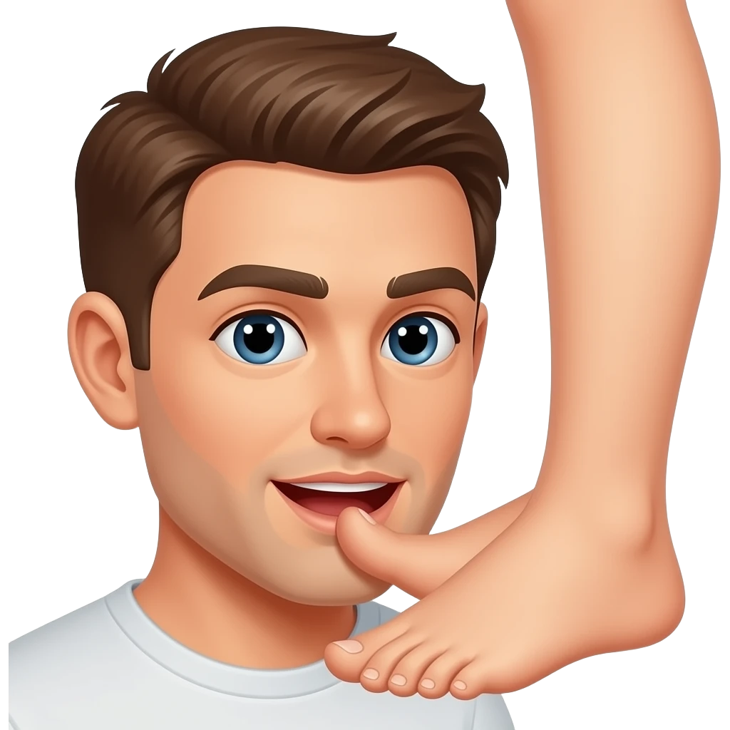 Homme mange pieds de femmes emoji