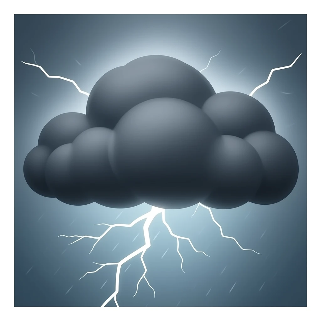 black cloude emoji