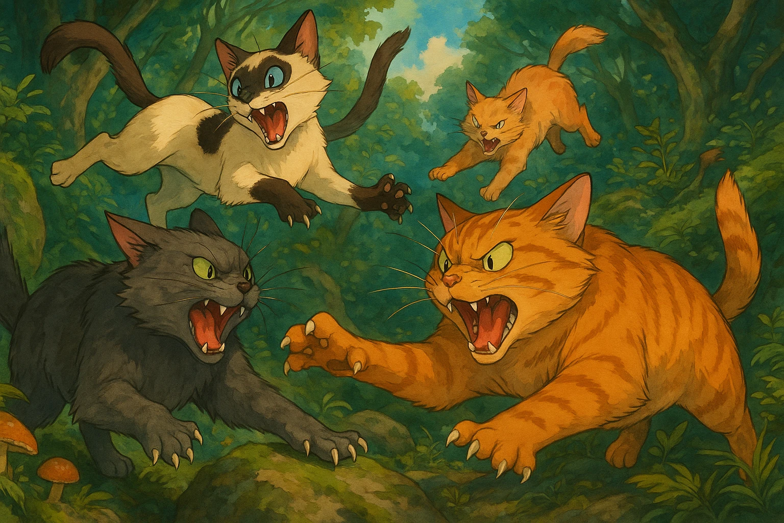 cat attack emoji