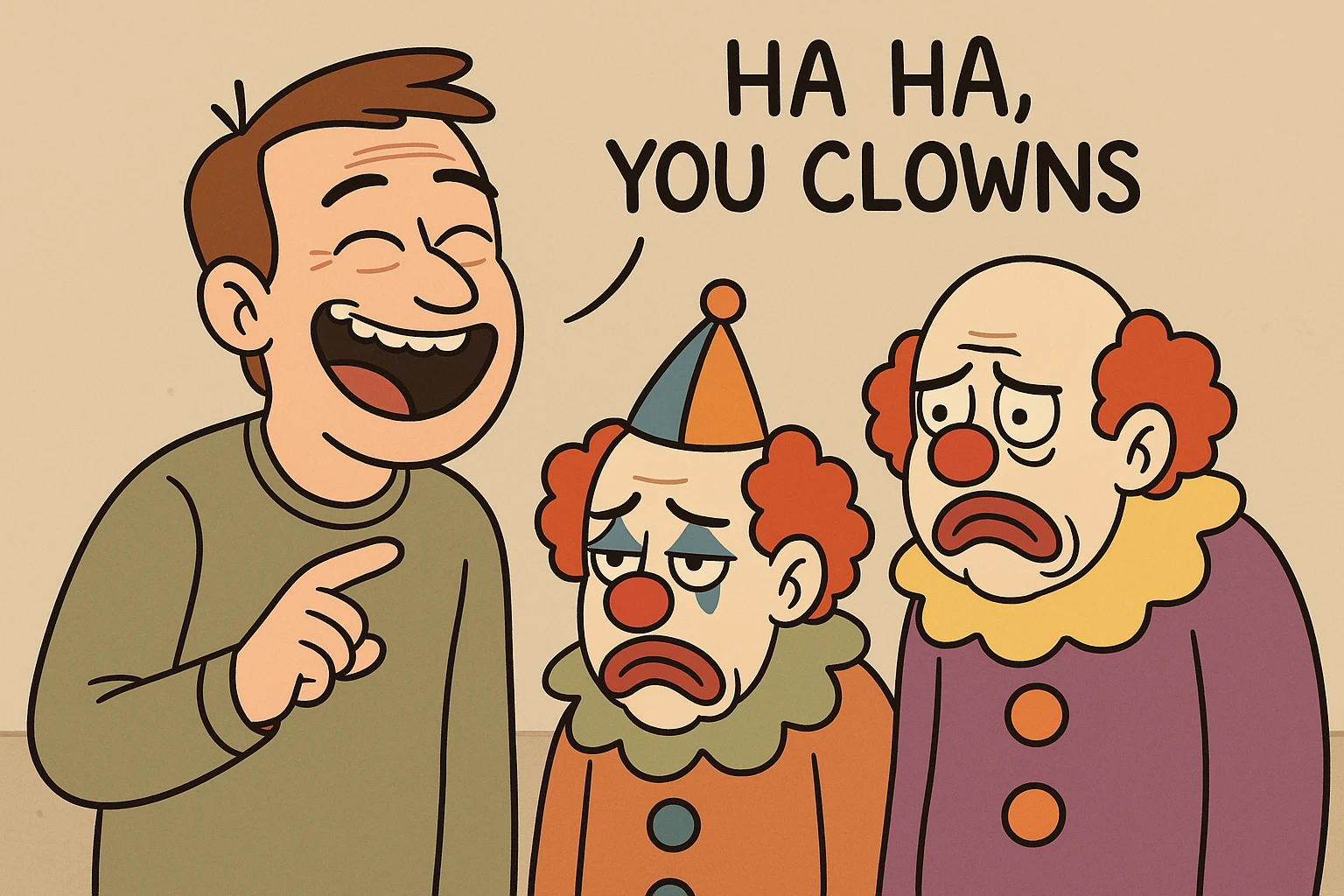 Haha, You Clowns  emoji