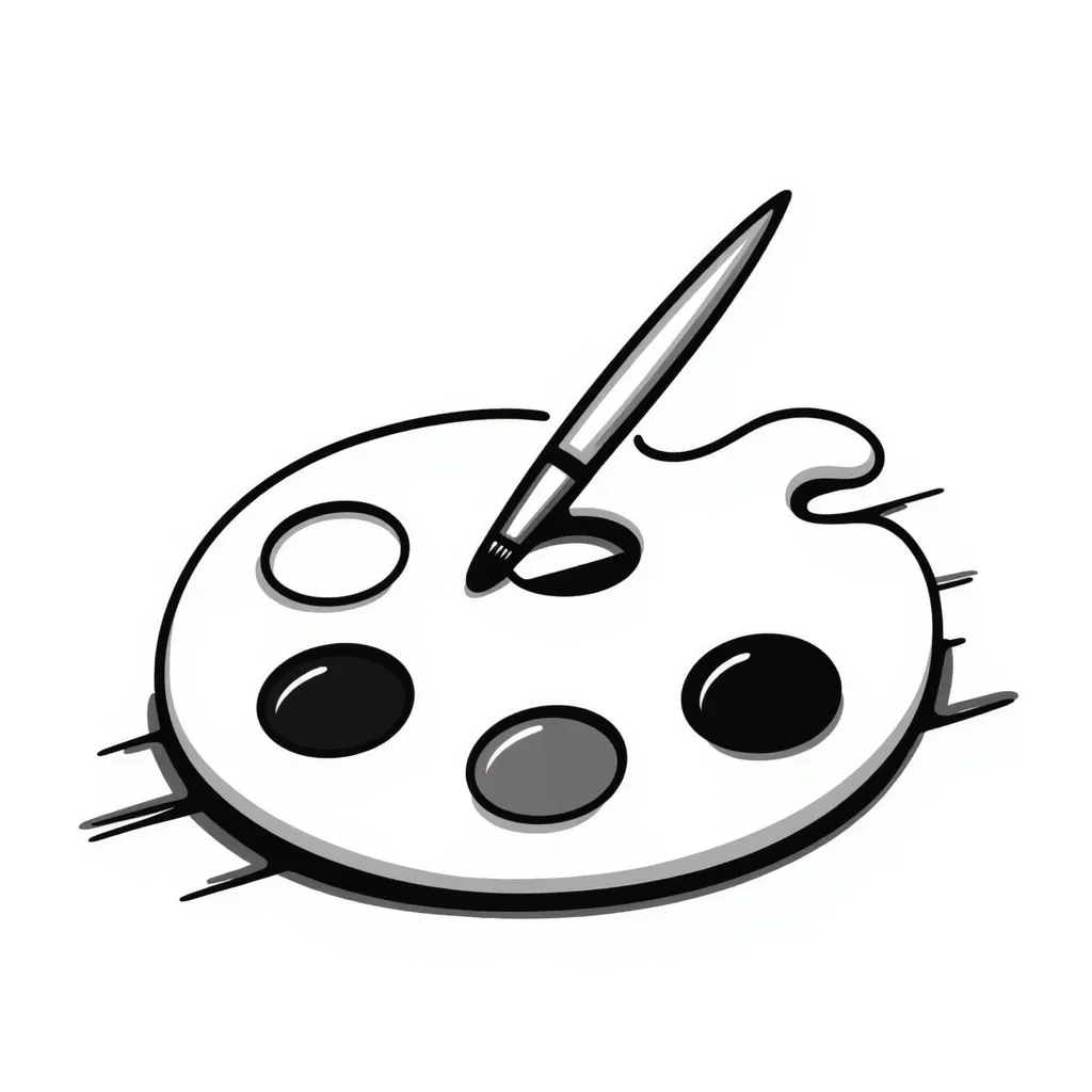 art palette with paintbrush emoji