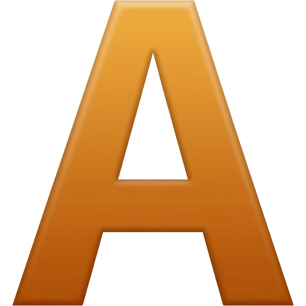 Capital A emoji
