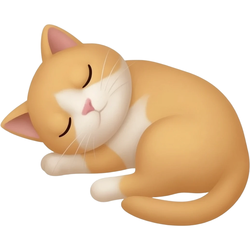 Sleeping cat emoji