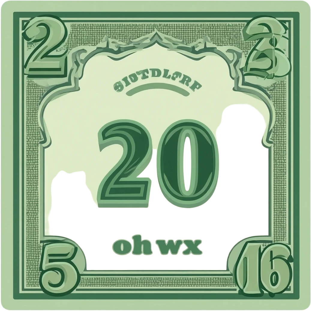 20 $ Dollars emoji
