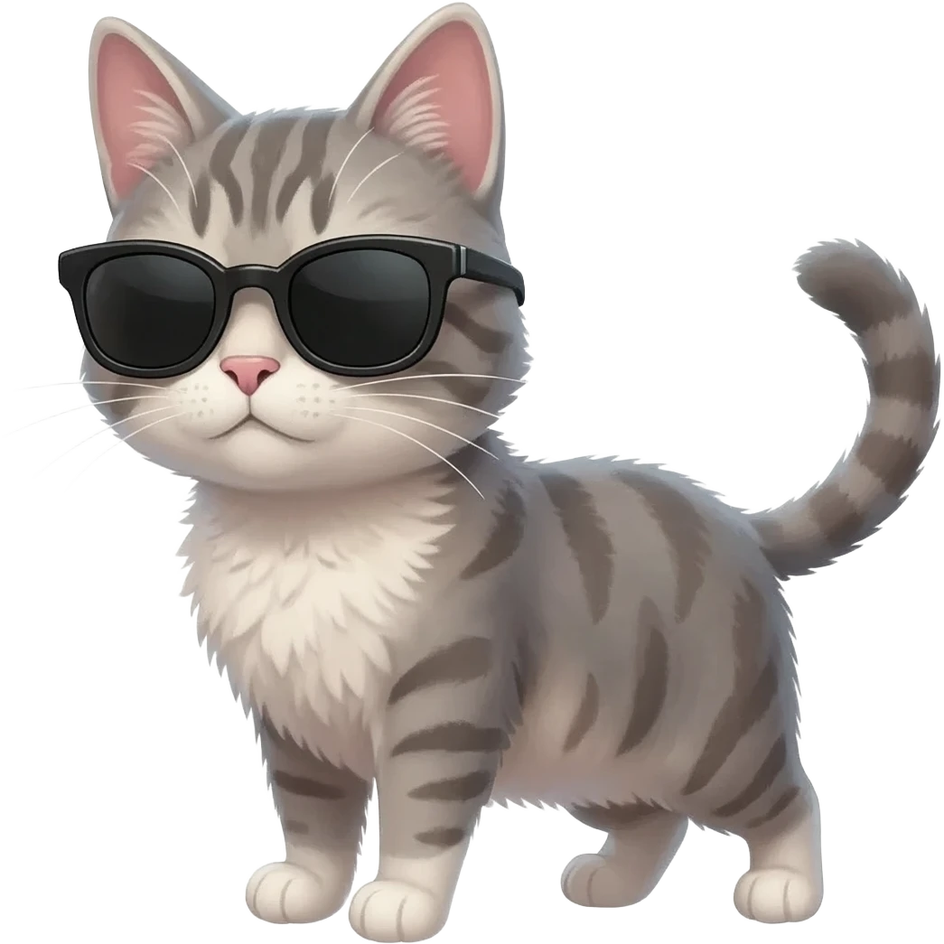 Cat wearing sunglasses emoji