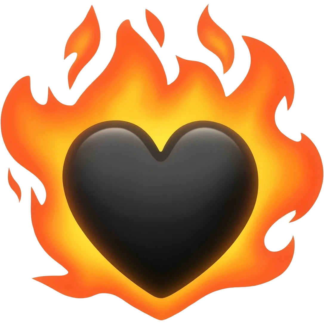 🖤🔥 emoji