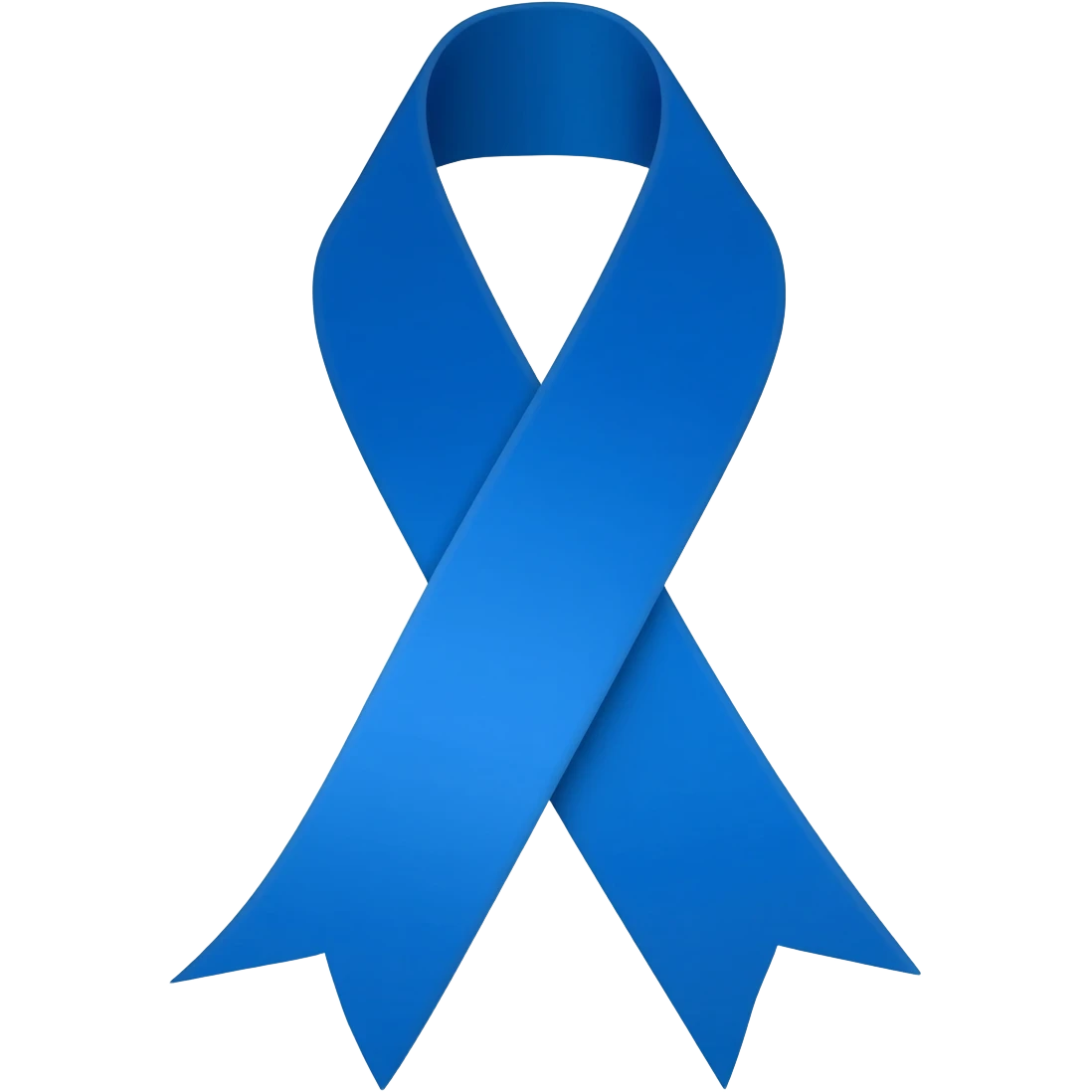 Blue ribbon emoji