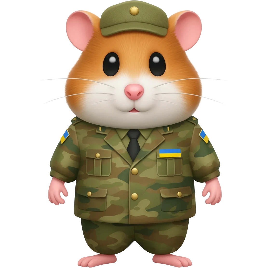 Хомʼяк воєнний України emoji