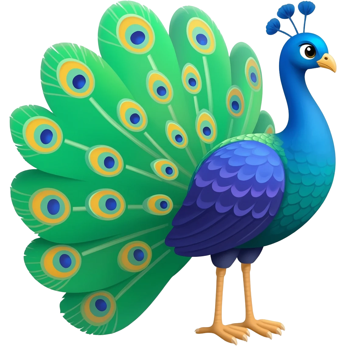 Peacock emoji