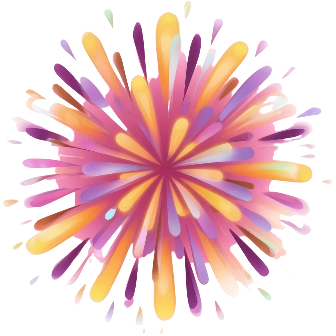 Feuerwerk farbenfroh emoji