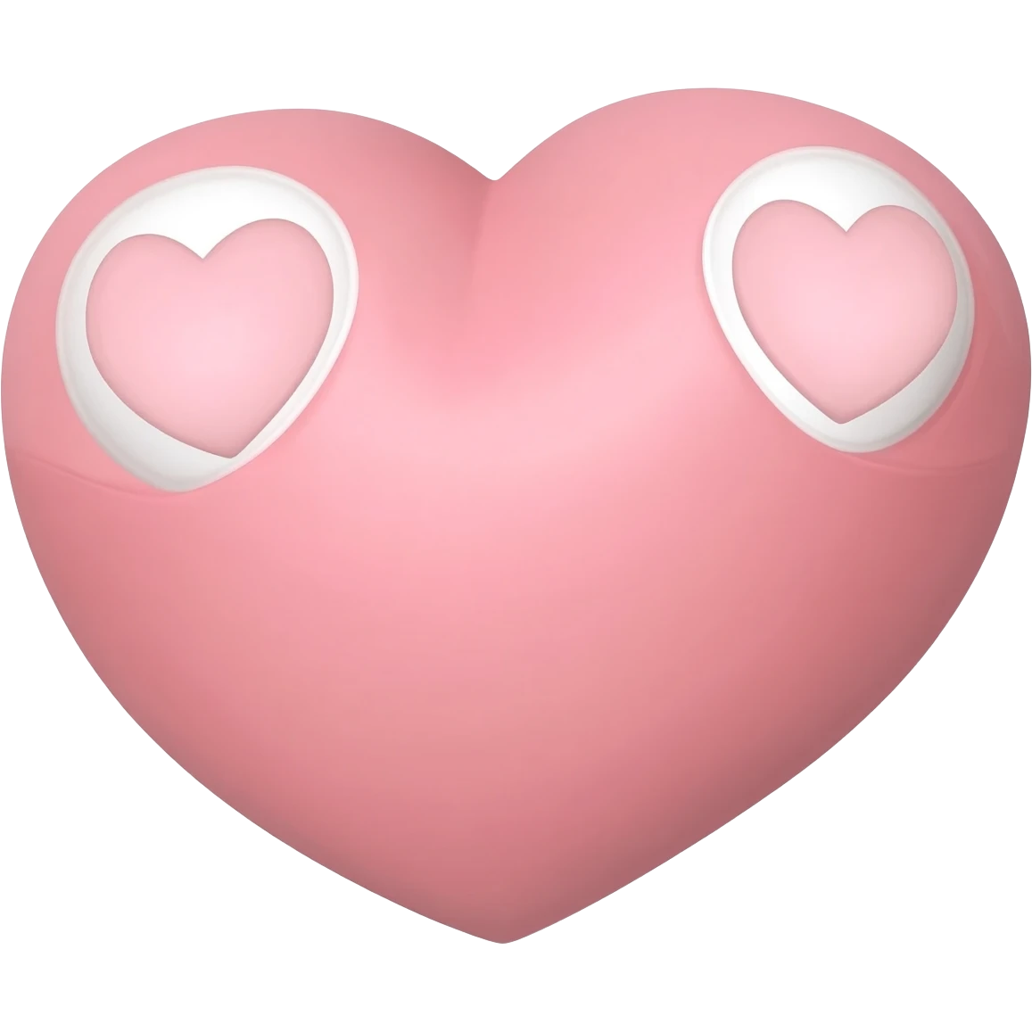Мышь в форме сердца с глазами- сердцами emoji