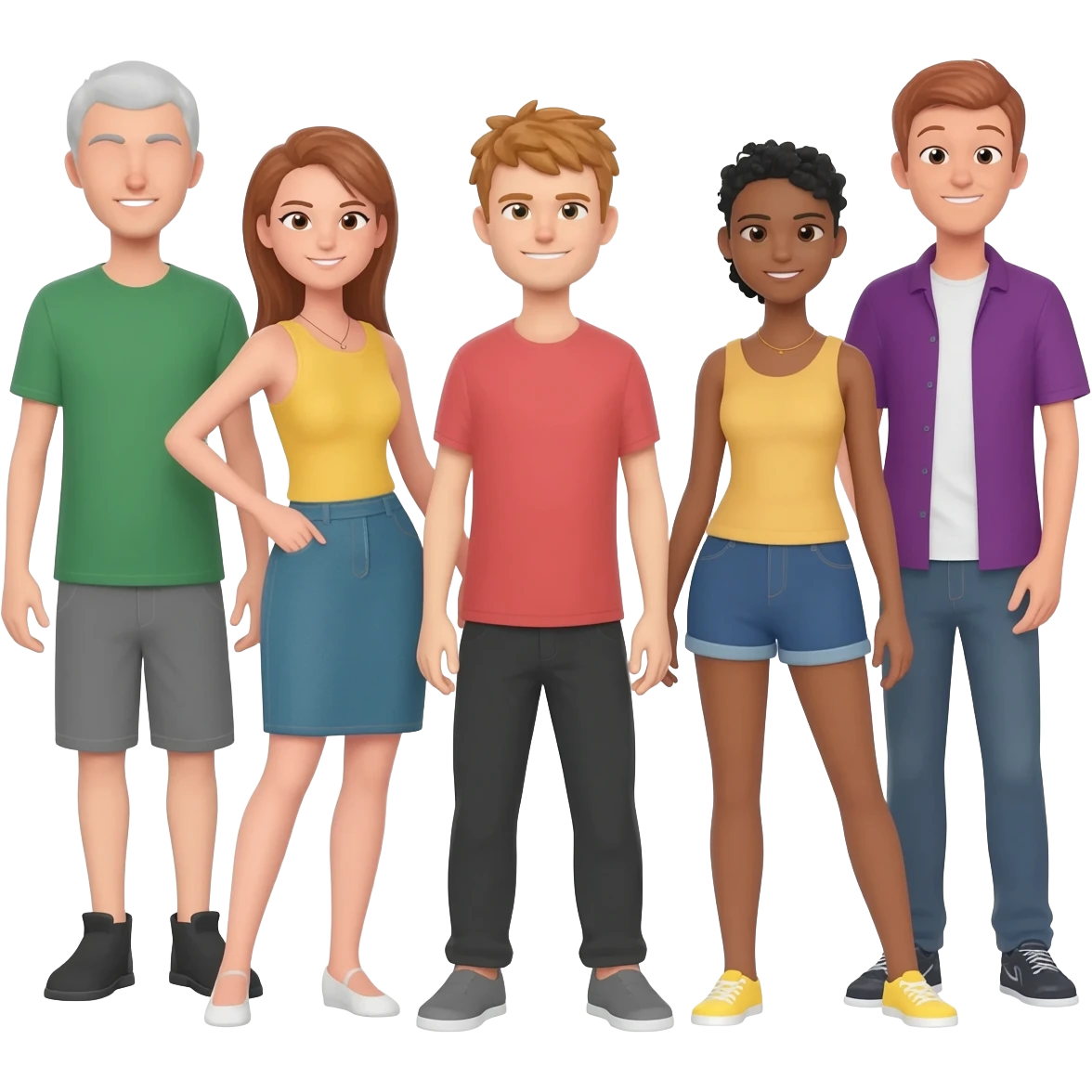 friends white emoji