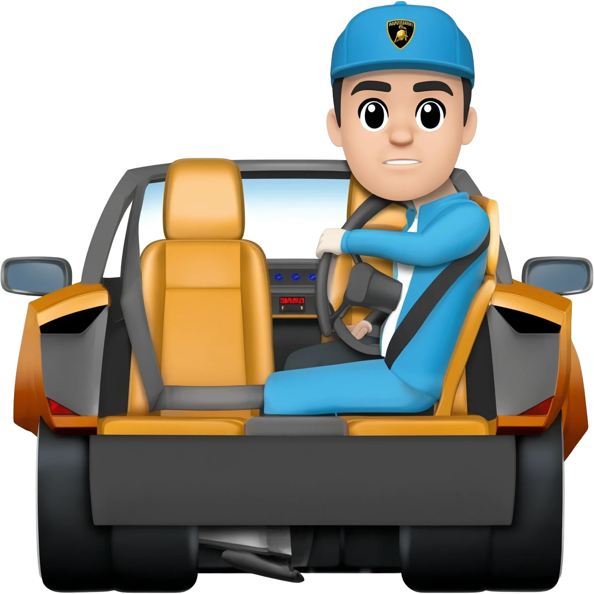 driving lambo emoji