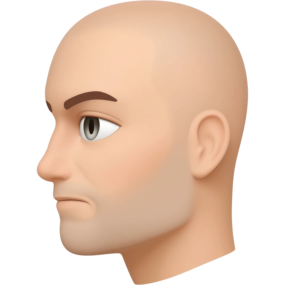 One side Half face emoji