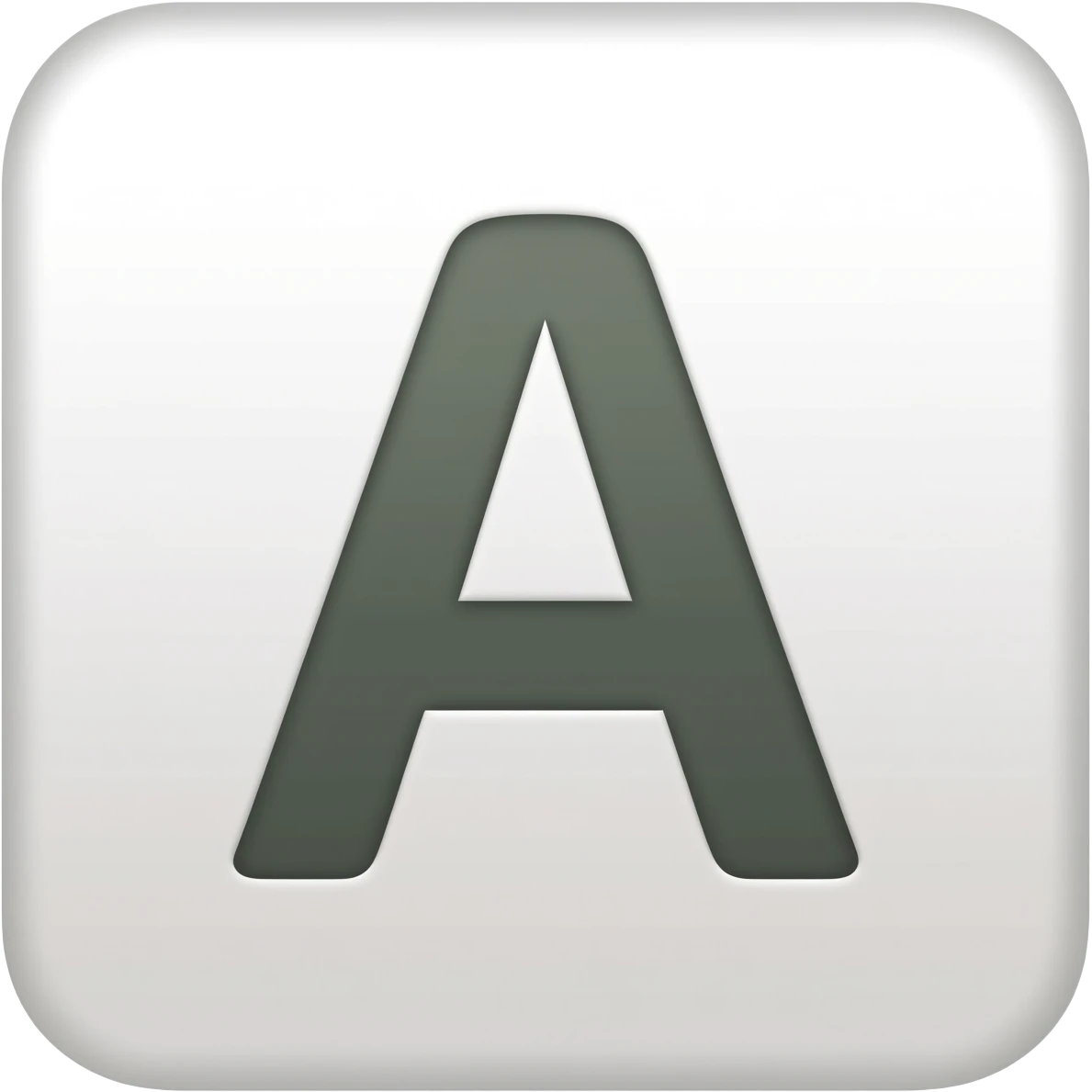 Capital A emoji