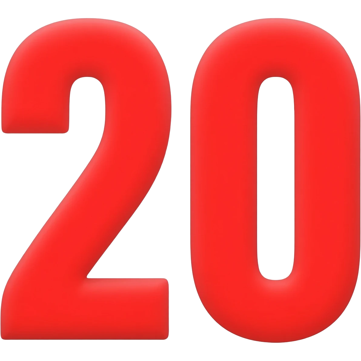 red 20 emoji