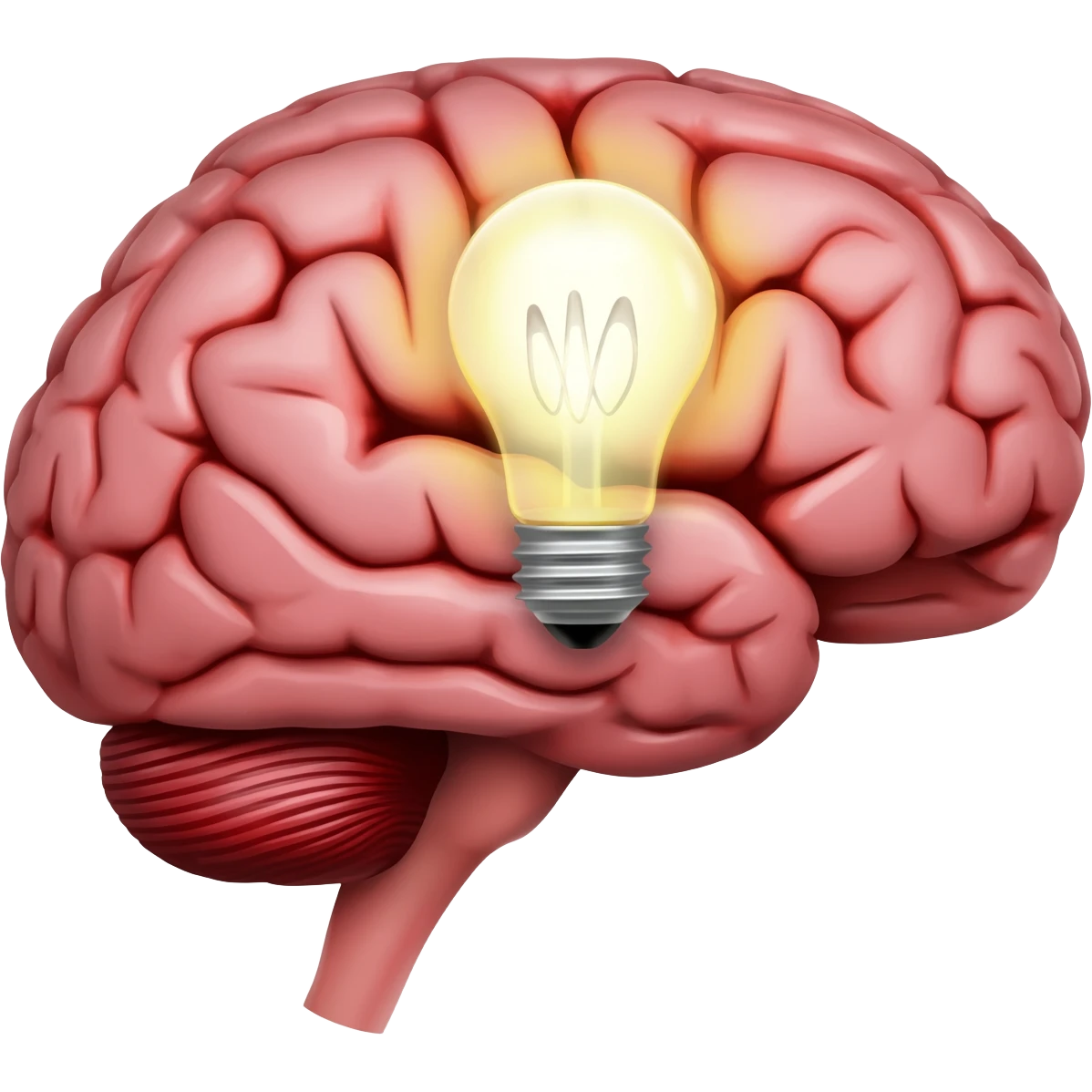 cerebro con idea emoji