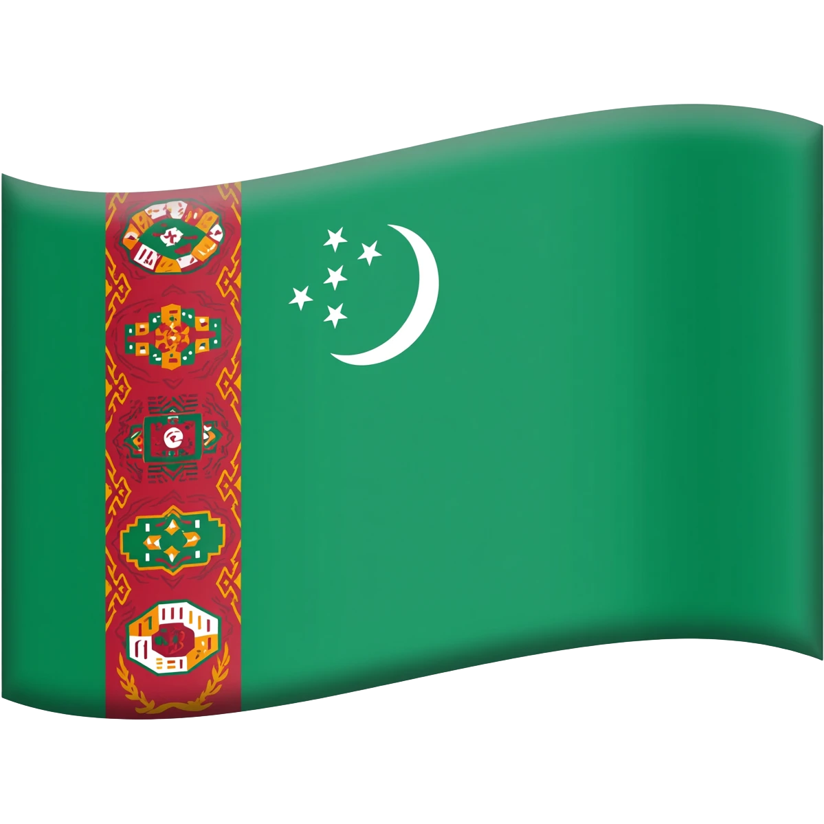 Turkmen flag emoji