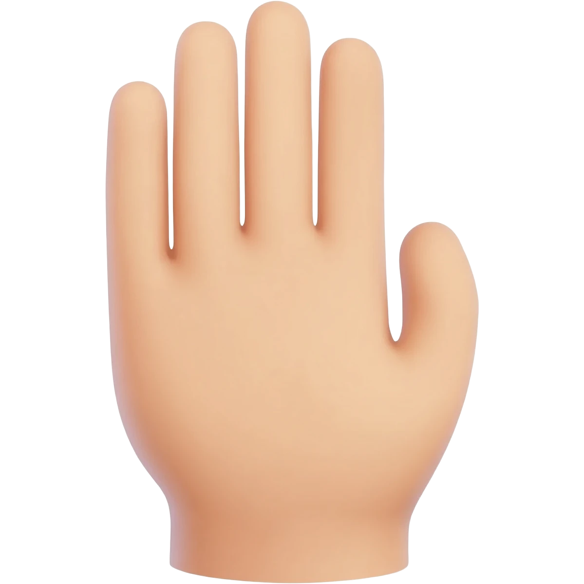 hand missing thumb emoji