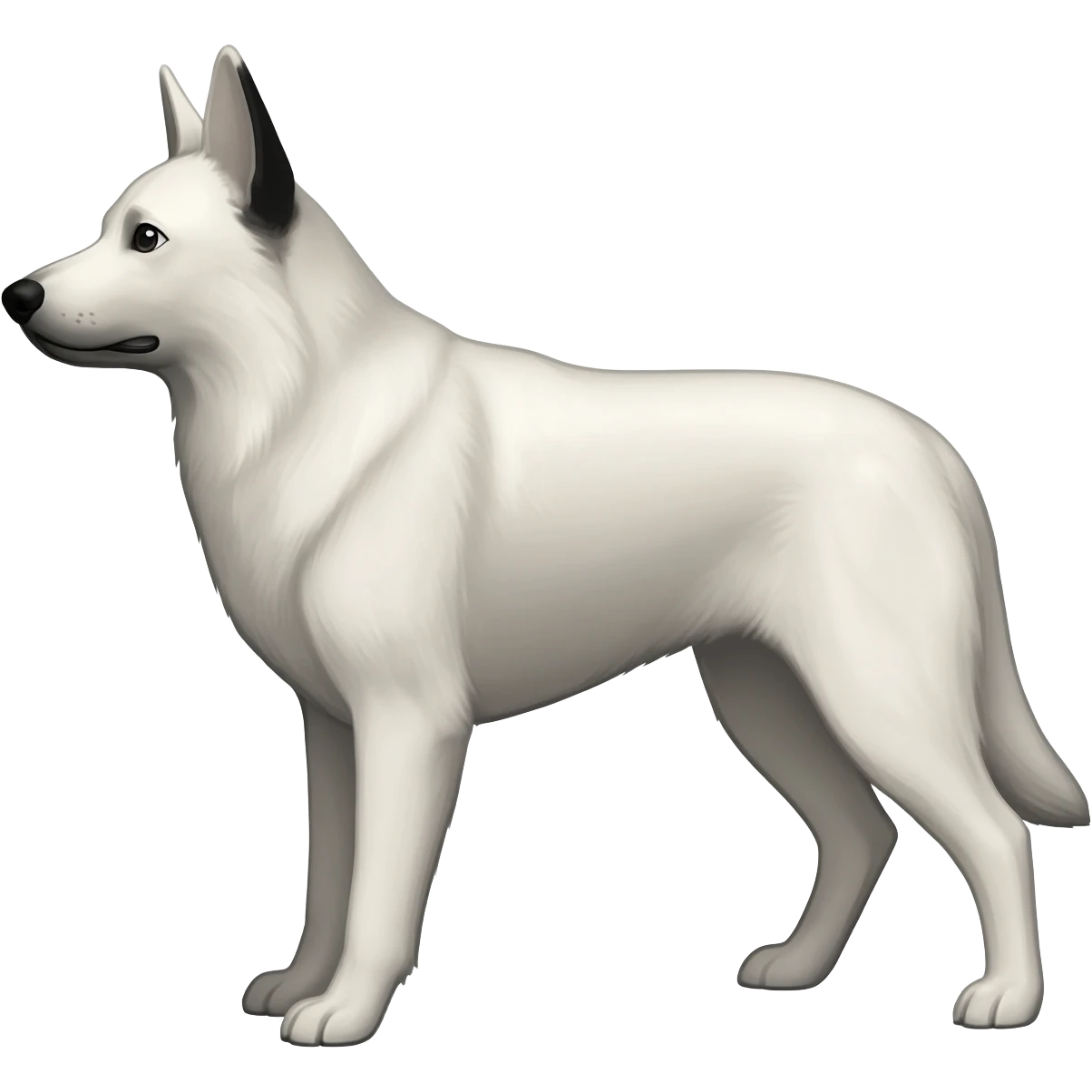 White shepherd emoji