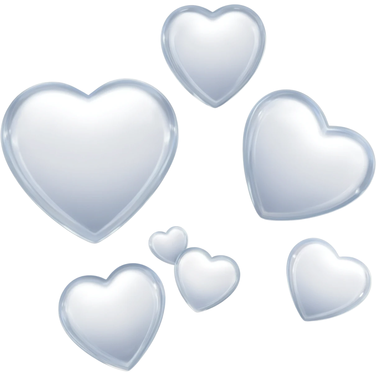 clear hearts emoji