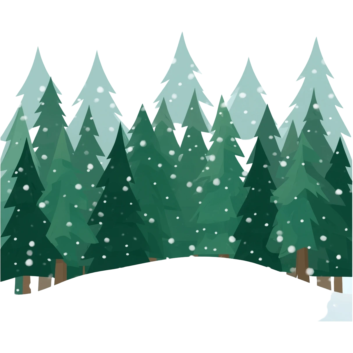 Snowing emoji
