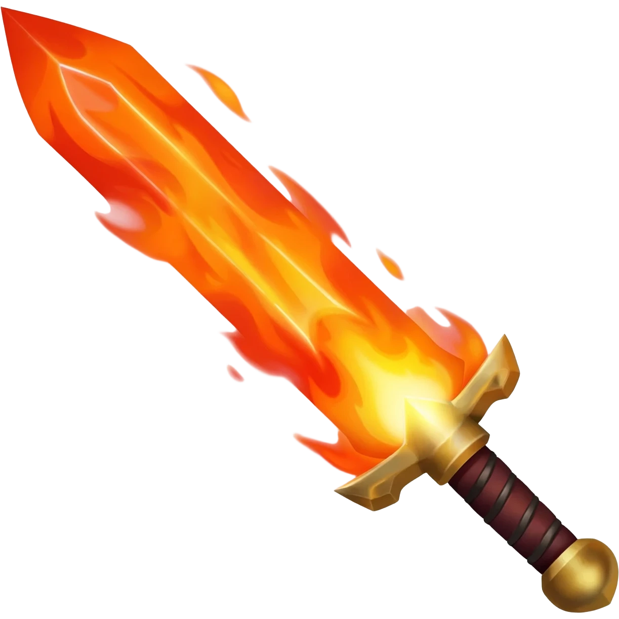 sword on fire emoji